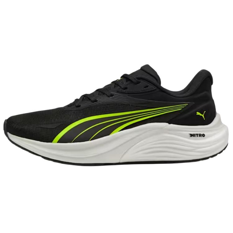 PUMA Electrify Nitro 4 Comfortable And Trendy Slip Resistant Abrasion Resistant Low top Running Shoes Men's Black
