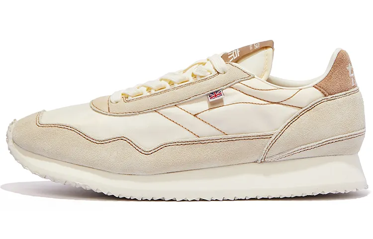 Norman Walsh Leather Low top Running Shoes Unisex Milk Tea