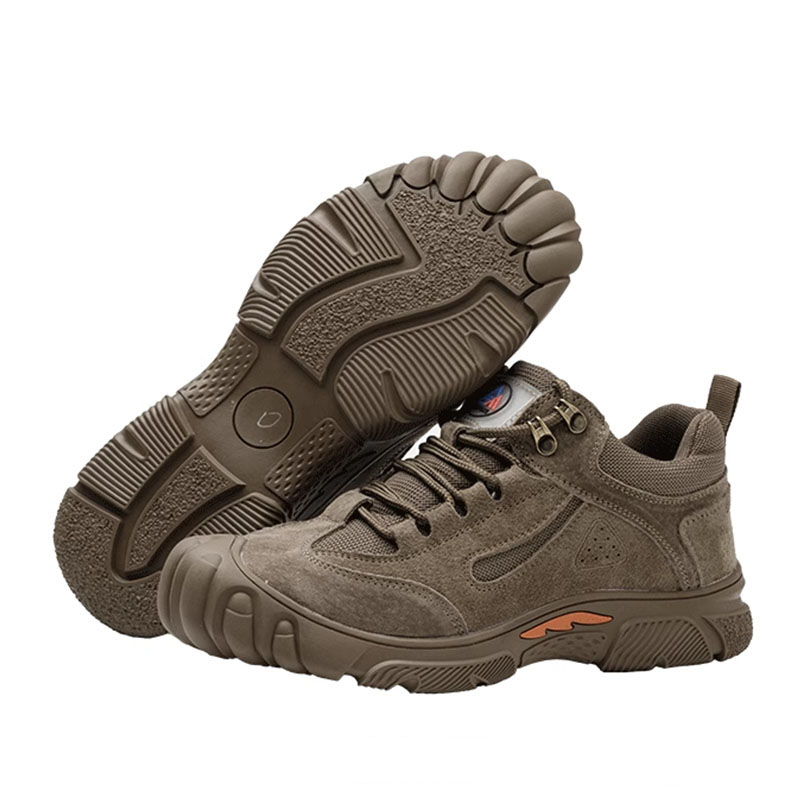 K KANGXUANAN Slip Resistant Cushioning Low top Outdoor Shoes Unisex Brown