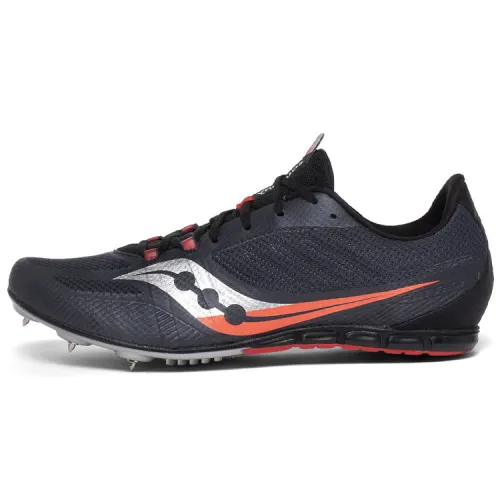 Saucony Comfortable Mesh Cushioning Lightweight Abrasion Resistant Slip Resistant Low top Running Shoes Men's Black