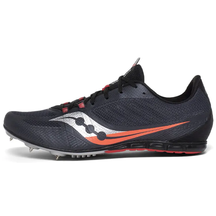 Saucony Comfortable Mesh Cushioning Lightweight Abrasion Resistant Slip Resistant Low top Running Shoes Men's Black