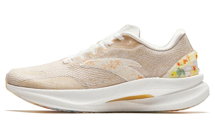 Anta Comfortable Cushioning Abrasion Resistant Cushioning, Wear Resistant Low top Running Shoes Men’s White Gold