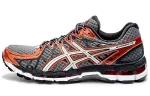 Asics Gel Kayano20 Abrasion Resistant Breathable Low top Running Shoes Men's Gray Orange