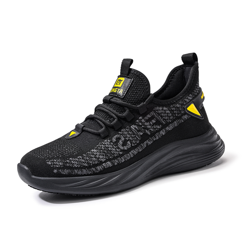 LANOUDUN Slip Resistant, Breathable, Lightweight Low top Outdoor Shoes Unisex Black