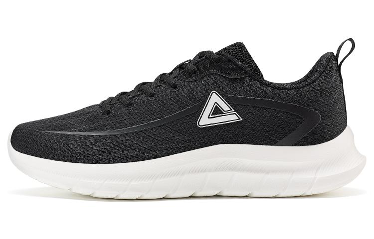 PEAK Versatile Fabric Slip Resistant, Abrasion Resistant, Breathable Low top Running Shoes Men’s Black White