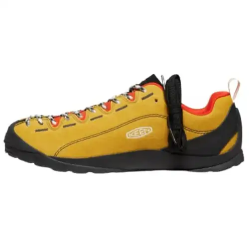 Keen Jasper Leather Slip Resistant Abrasion Resistant Low top Outdoor Shoes Men's Yellow