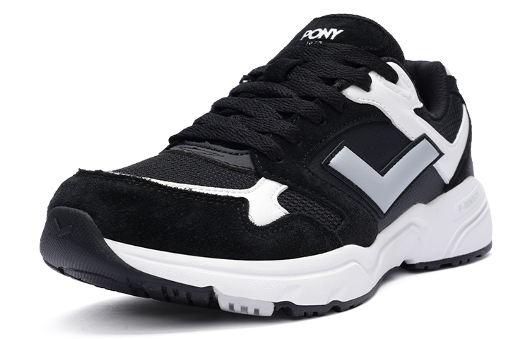 Pony MJ 72 Cushioning Slip Resistant Low top Running Shoes Unisex Black