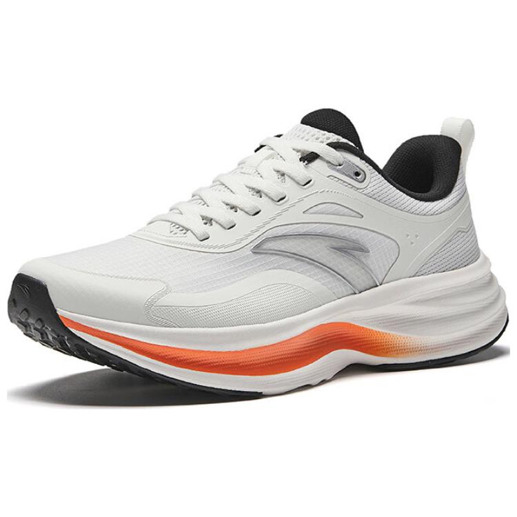 Anta Light Cloud Fabric Non slip Lightweight Low top Running Shoes Men’s Papyrus White