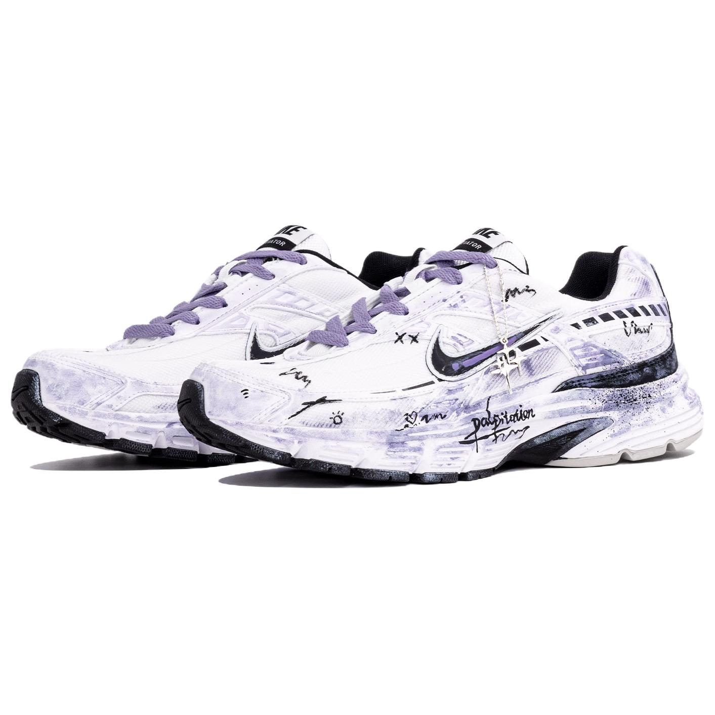 Nike Initiator Abrasion Resistant Low top Casual Running Shoes Men’s White