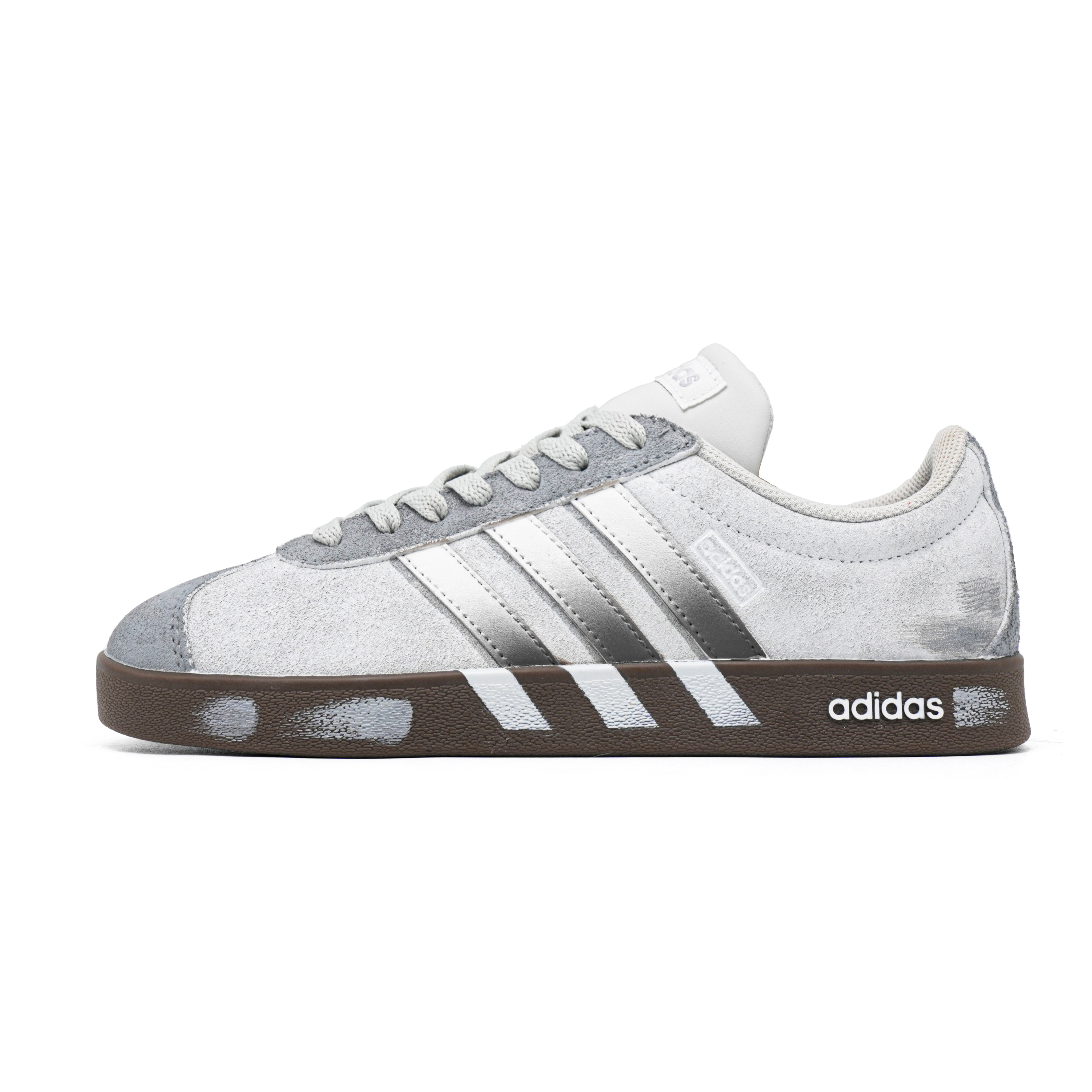 Adidas VL COURT 2.0 German Army Trainers Unisex Low Top Gray