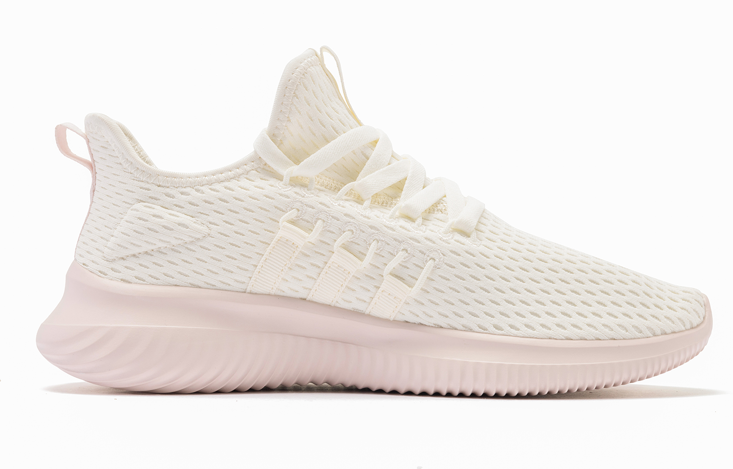 QIAODAN Comfortable Slip Resistant Abrasion Resistant Low top Casual Running Shoes Women’s Ivory Cloud Pink