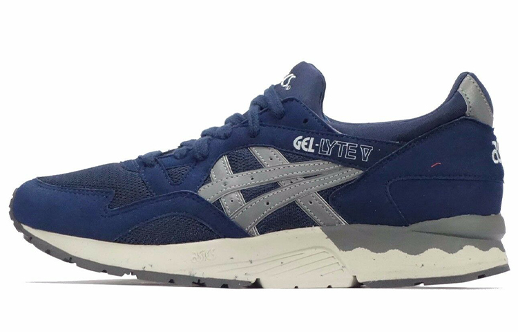 Asics Gel Lyte 5 Comfortable Low top Running Shoes Men's Navy Blue