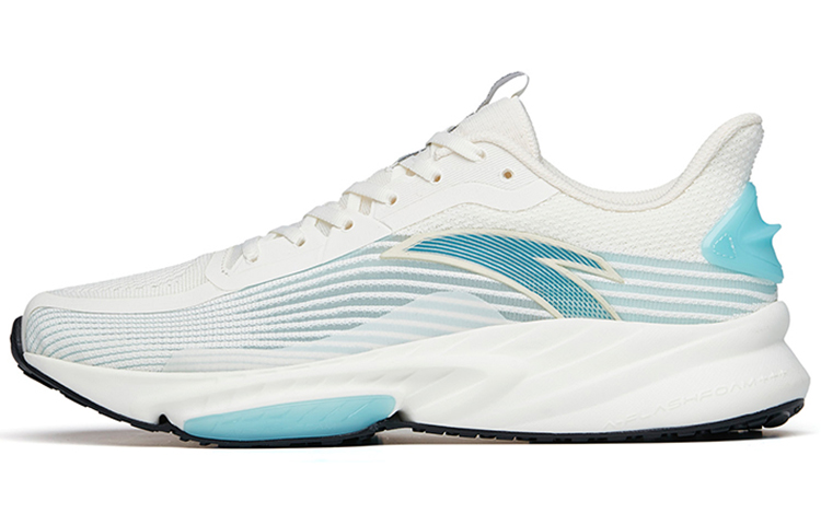 Anta Comfortable Cushioning Slip Resistant Abrasion Resistant Breathable Low top Running Shoes Men’s White Blue