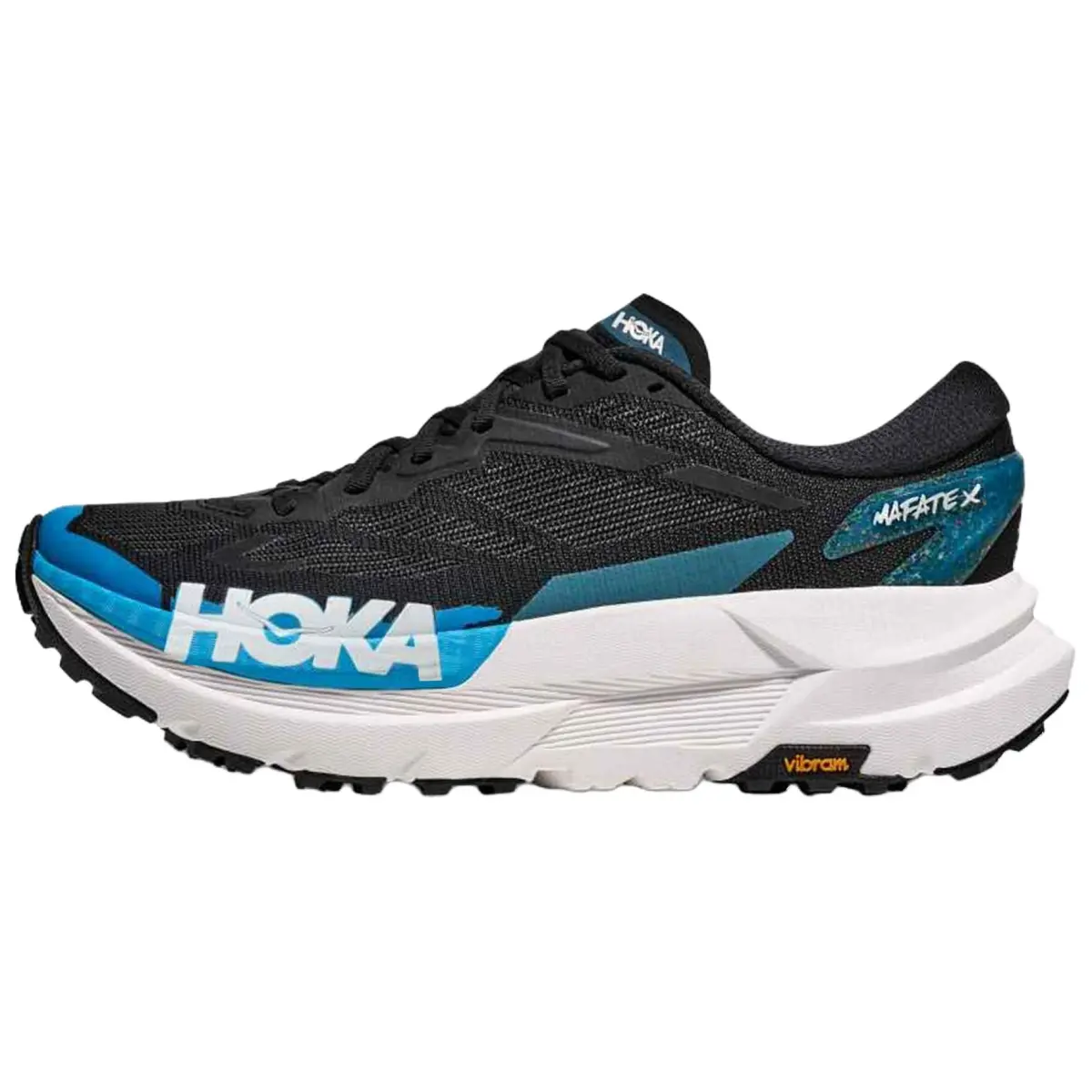 HOKA ONE ONE Mafate X VIBRAM® MEGAGRIP Running Shoes Men's Black Blue