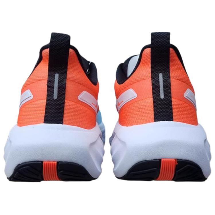 Erke Running Shoes Men’s Low Top Light Aqua Blue, Fluorescent Orange