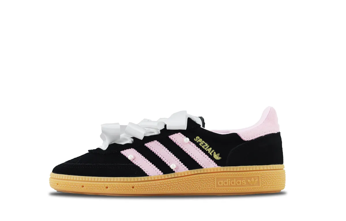 Adidas Originals HANDBALL SPEZIAL Slip Resistant Abrasion Resistant Low top Skateboard Shoes Women's Pink