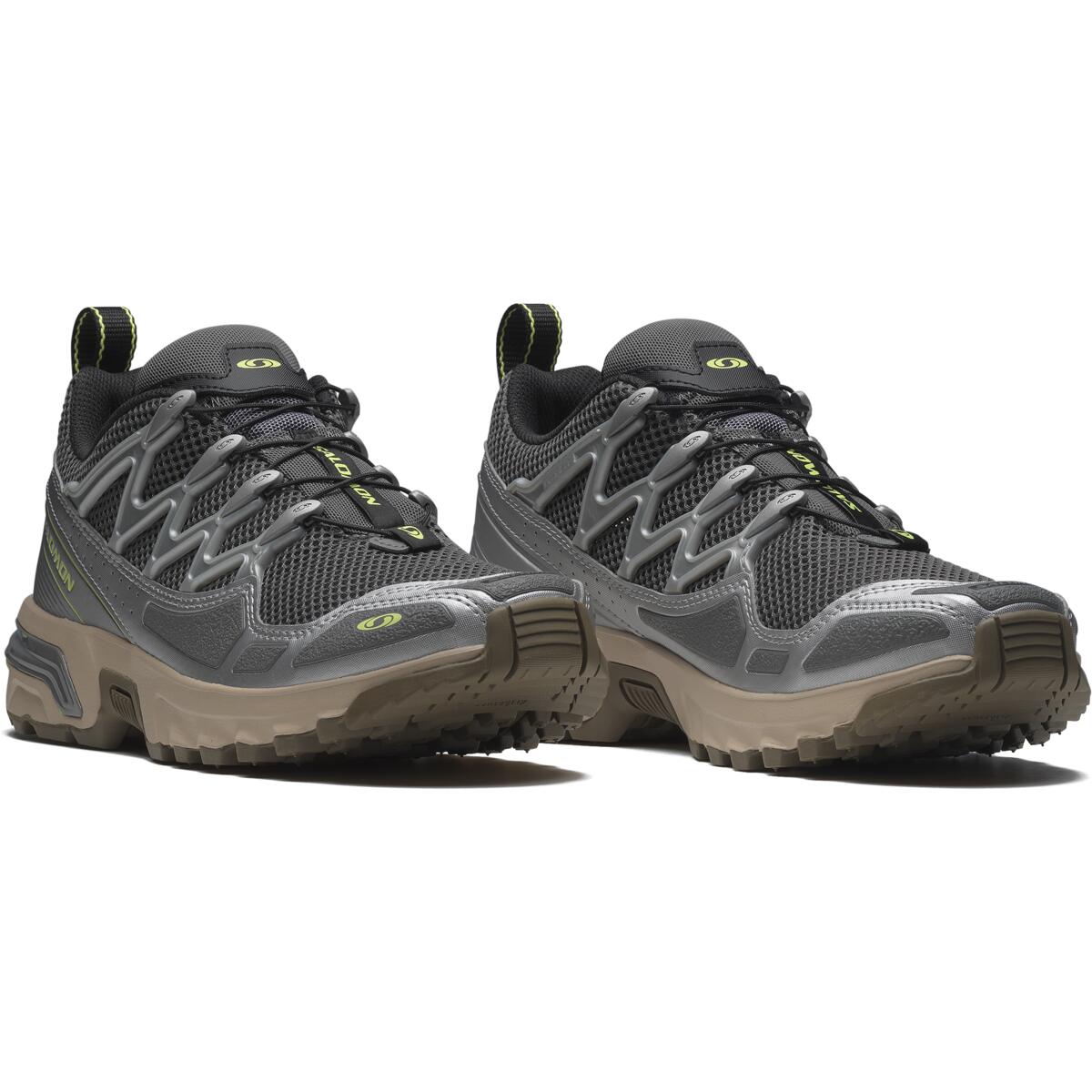 SALOMON ACS+OG Abrasion Resistant Support Low top Running Shoes Unisex Stone Gray