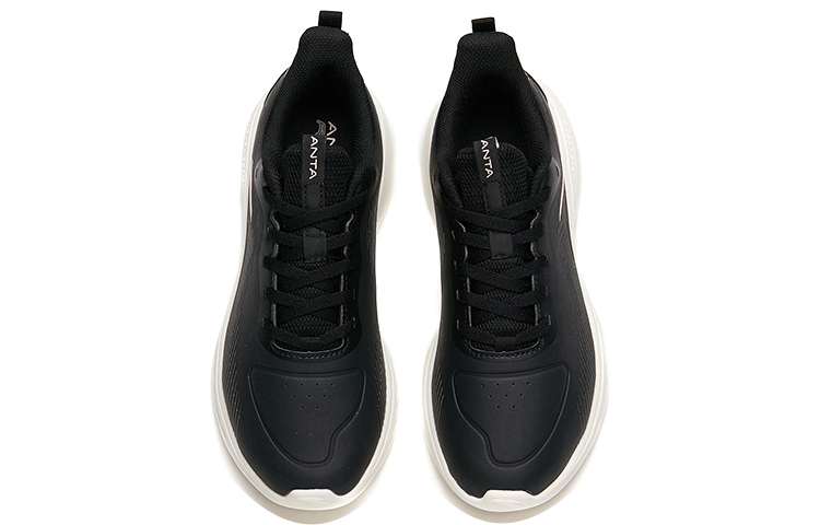 Anta Running Collection Abrasion Resistant Slip Resistant Low top Running Shoes Women’s Black