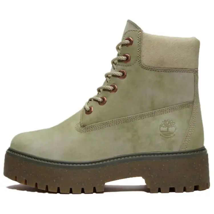 Timberland Stone Street Waterproof And Wear resistant Short Outdoor Boots Women's Green