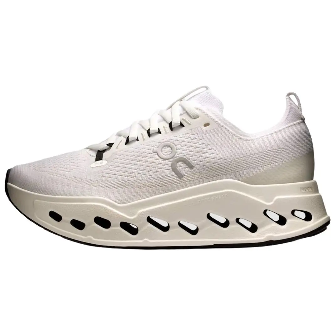 On Cloudsurfer Max Breathable Low top Long Distance Running Shoes Women's White