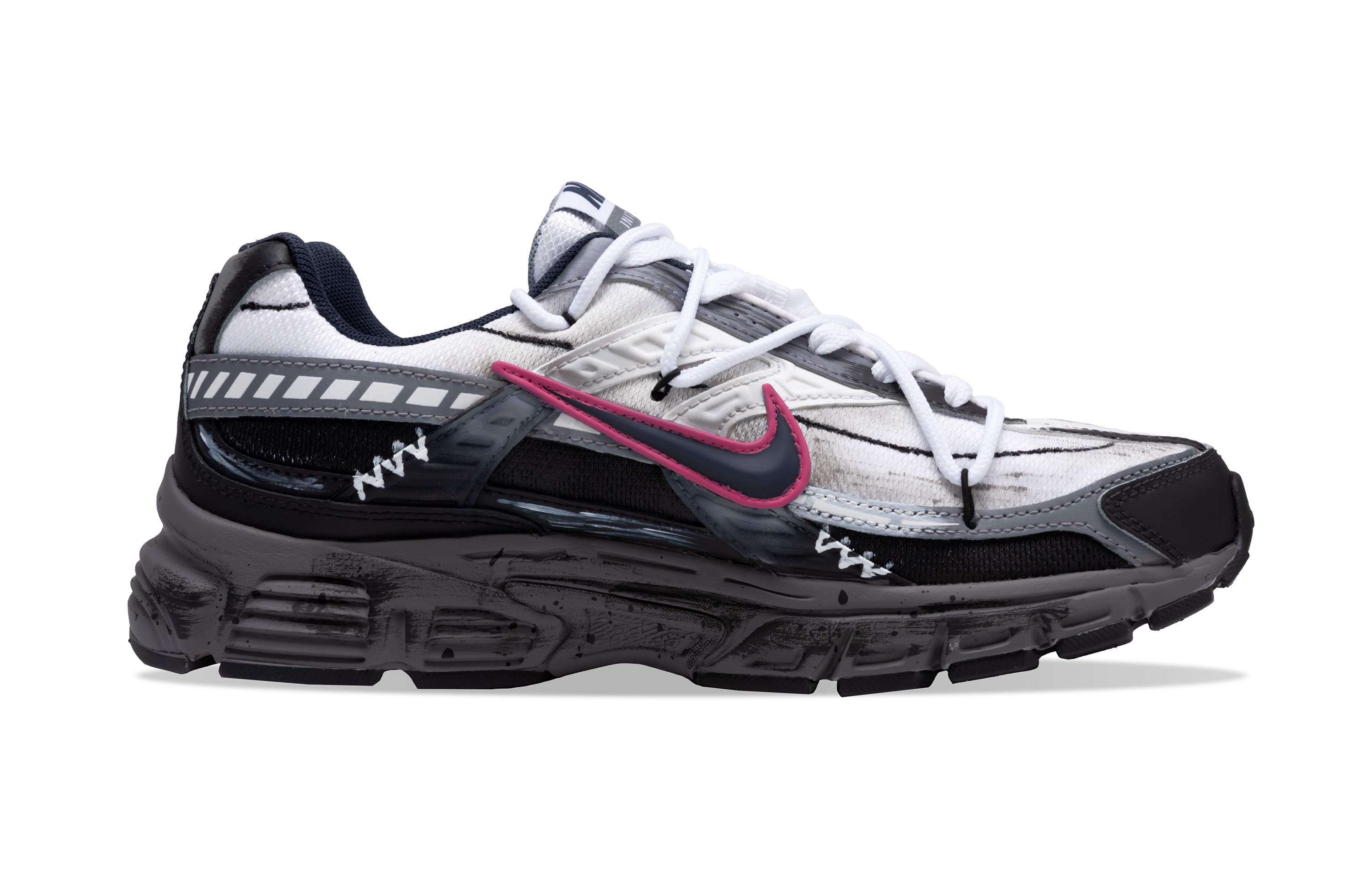 Nike Initiator Slip Resistant Abrasion Resistant Low top Running Shoes Men’s Graphite Black
