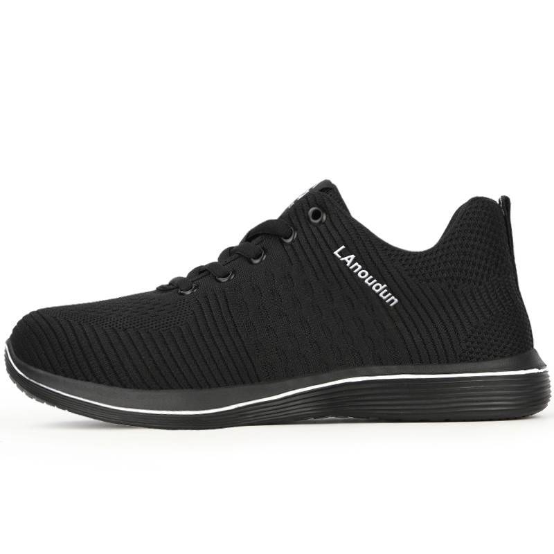 LANOUDUN Impact Resistant Lightweight Low top Outdoor Shoes Unisex Black