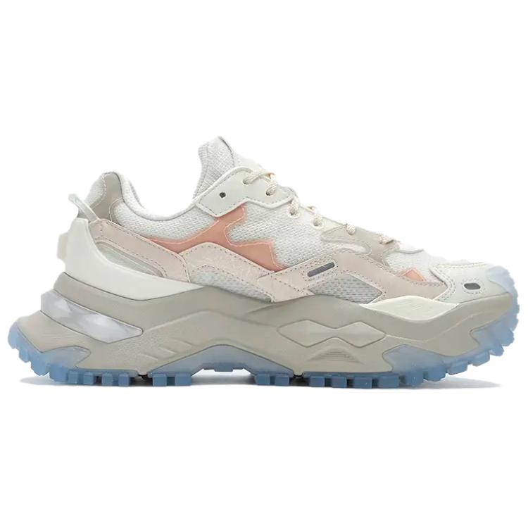 FILA FUSION Bianco Textile, Synthetic Leather Low top Running Shoes Women’s White Pink