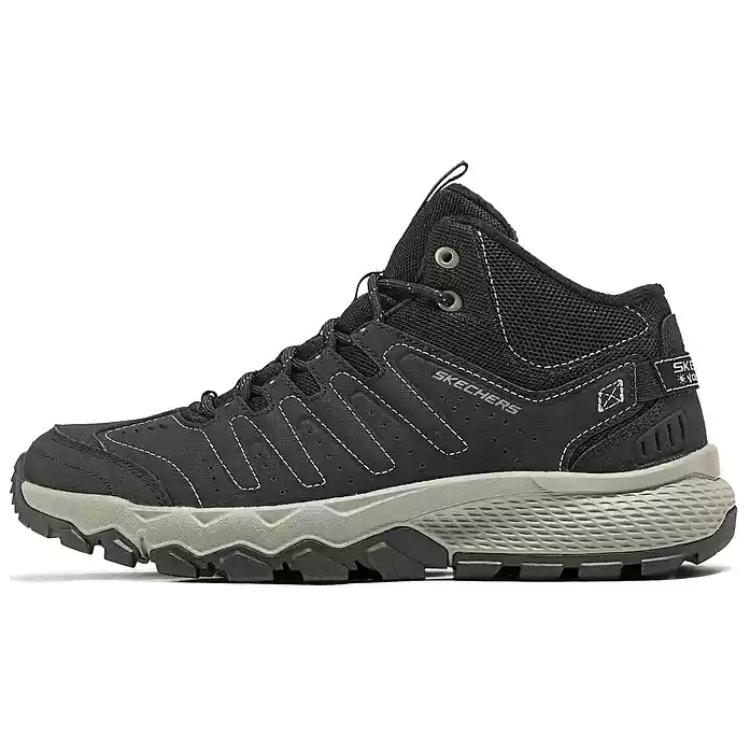 Skechers OUTDOOR MENS Comfortable Abrasion Resistant Mid top Outdoor Shoes Men’s Black Umber