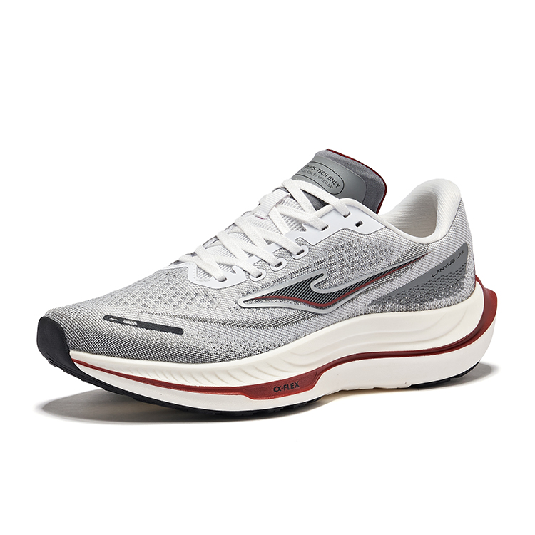 Erke Cushioning Rebound Lightweight Low top Running Shoes Men’s Erke White Steel Gray