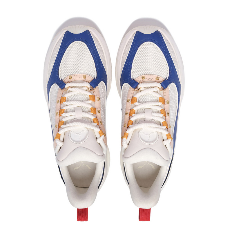 LI NING 1990 Classic Collection Cushioning, Wear Resistant Low top Casual Running Shoes Women’s White Blue Pink