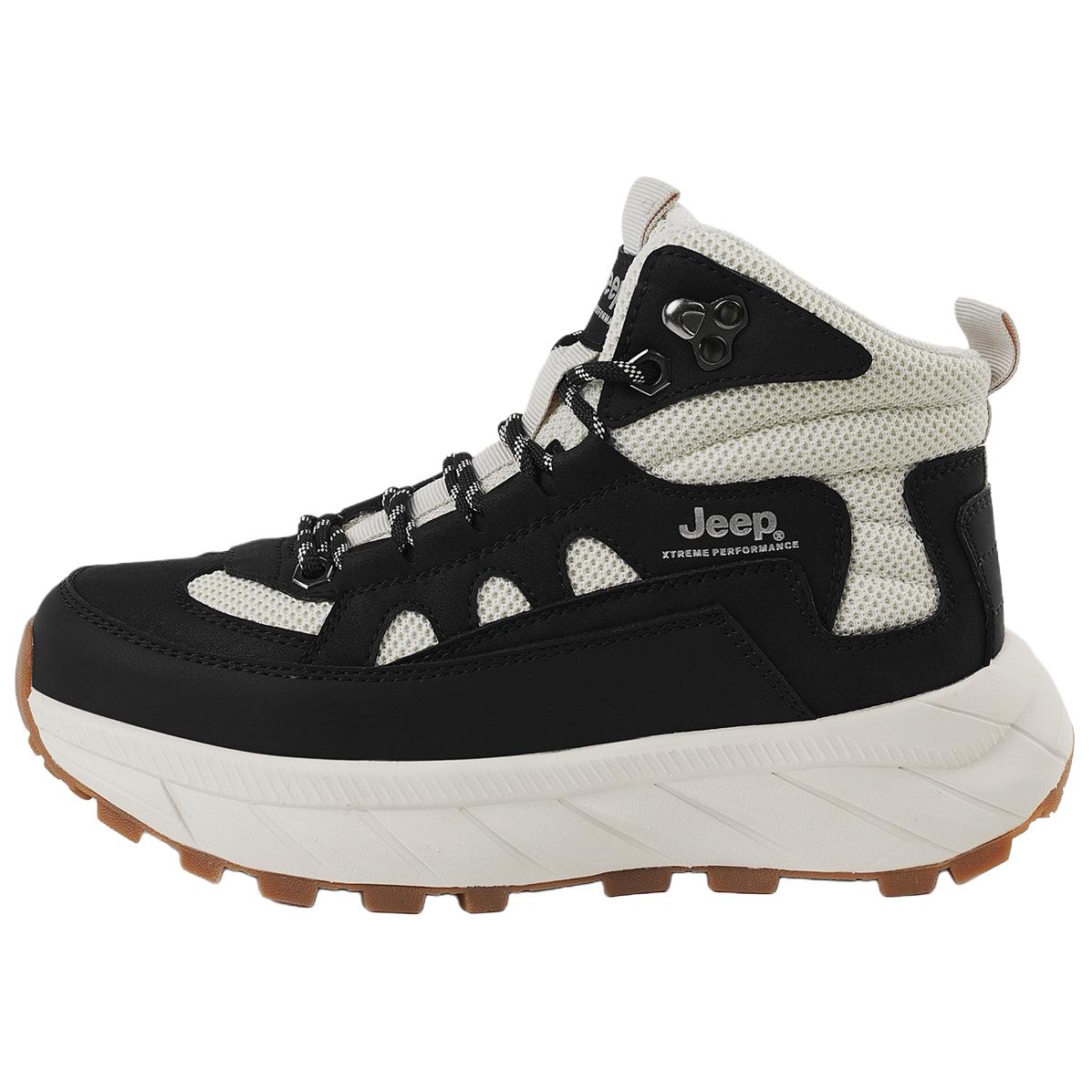 Jeep Mid top Outdoor Shoes Unisex Black