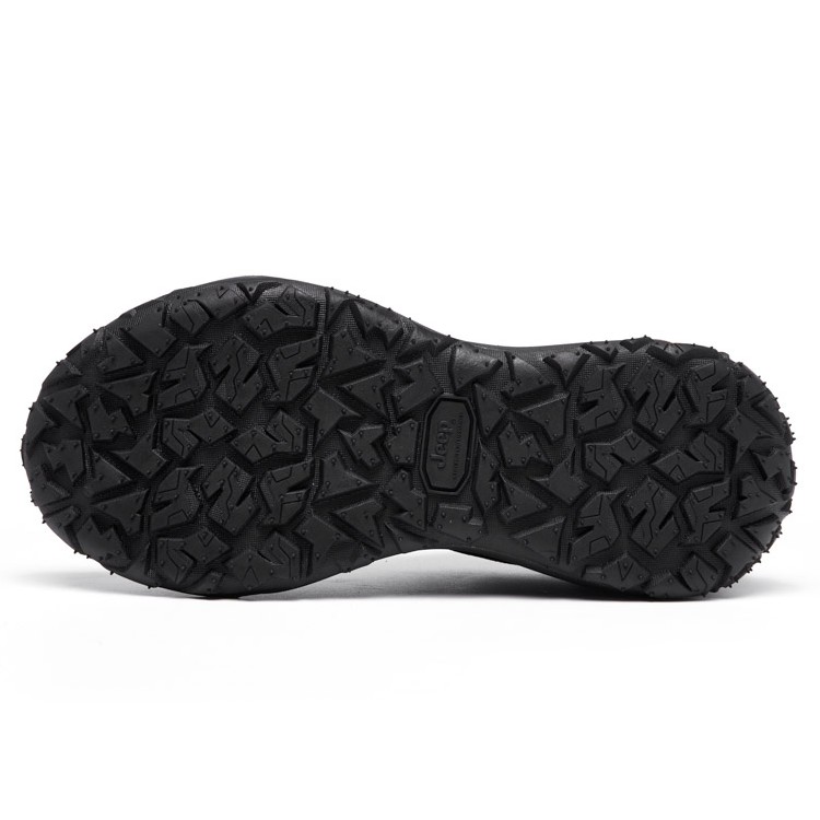 Jeep Cushioning Abrasion Resistant Lightweight Height Increasing Low top Outdoor Shoes Men’s Black