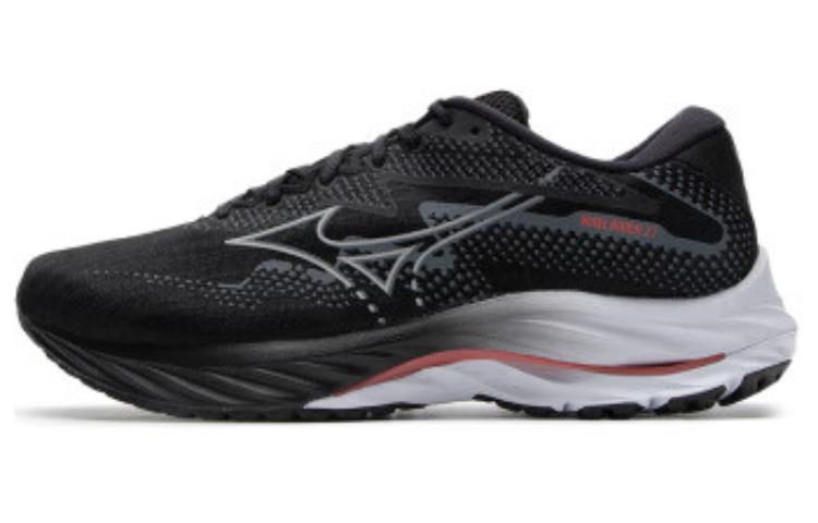 Мужские кроссовки Mizuno Mizuno Wave Rider 27 (черно-белые)