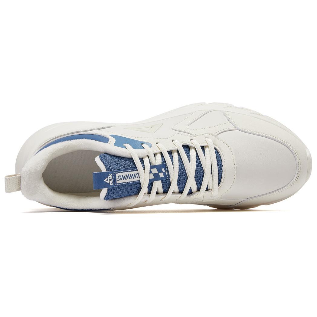 PEAK Slip Resistant Abrasion Resistant Low top Casual Running Shoes Men’s White Blue