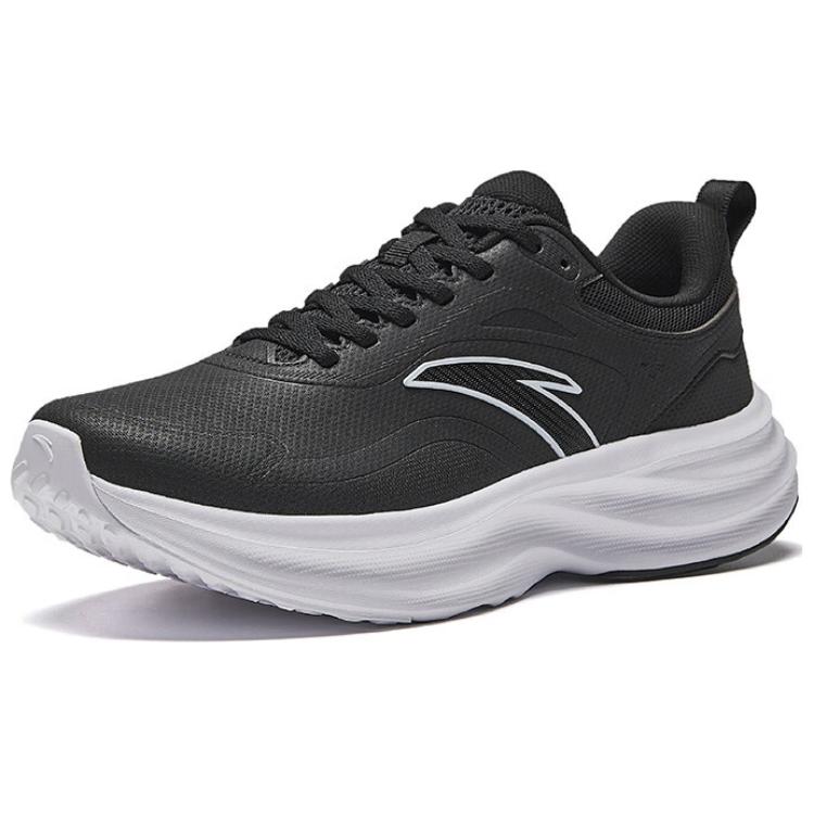 Anta Light Cloud Cushioning Lightweight Rebound Cushioning Lightweight Rebound Low top Running Shoes Men’s Black White