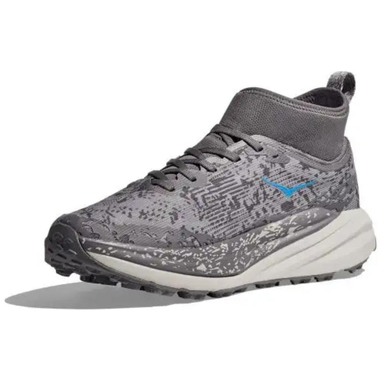 HOKA ONE ONE SPEEDGOAT 6 Slip Resistant Rebound Slip Resistant Rebound Mid top Running Shoes Men’s Gray