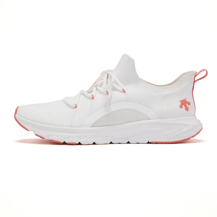 DESCENTE RUNNING Cushioning Rebound Low top Sports Running Shoes Women's Peach Pink