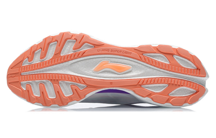 Li Ning Super Light 18 Running Shoes Women’s Low Top White/Purple