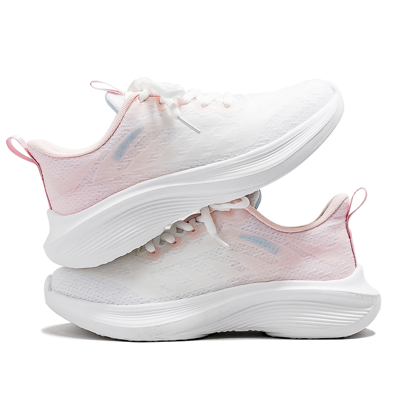 HUANQIU Fabric Low top Casual Sprint Running Shoes Women’s White Pink