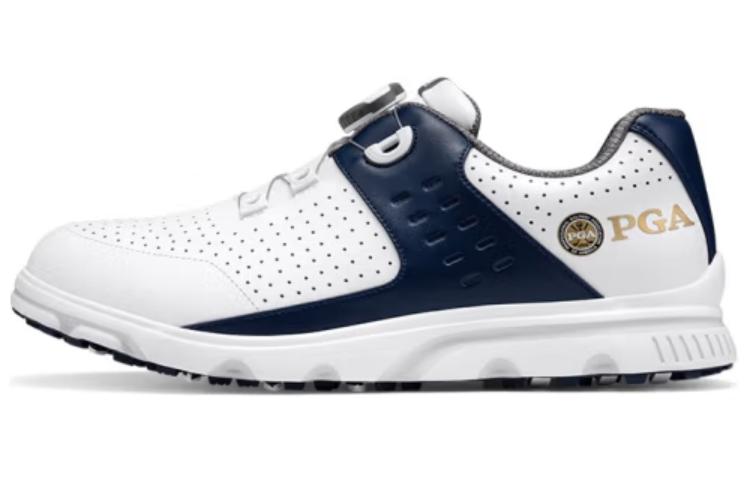 PGA Cushioning, Wear Resistant Low top Golf Shoes Men’s White Blue