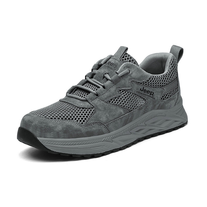 Jeep Hiking Trail Running Leather Breathable Low top Outdoor Shoes Men’s