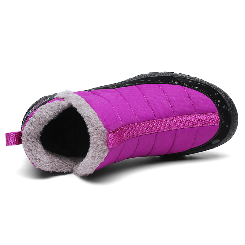 Leyang Slip Resistant Grip, Waterproof Height Increasing, Fleece Lined Thermal Low top Outdoor Shoes Women’s