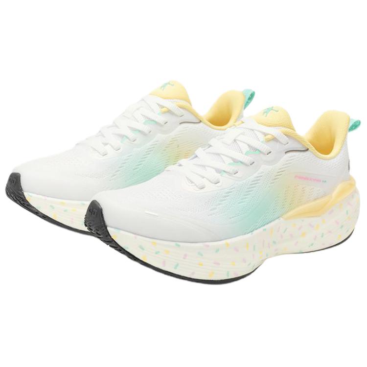 QIAODAN Wixing 14 Running Shoes Women’s Low Top Jordan White, Orchid Pink