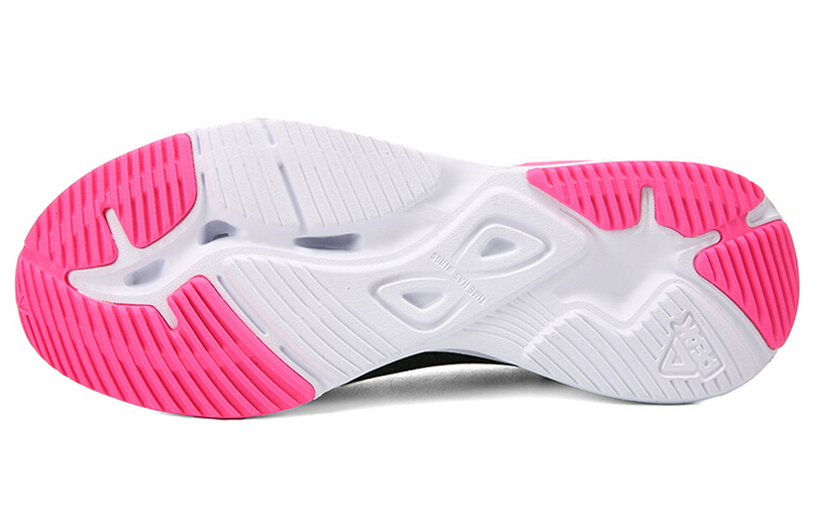 PEAK Pioneer 8 Sports Fabric Cushioning Slip Resistant Low top Running Shoes Women’s Black Rose Red