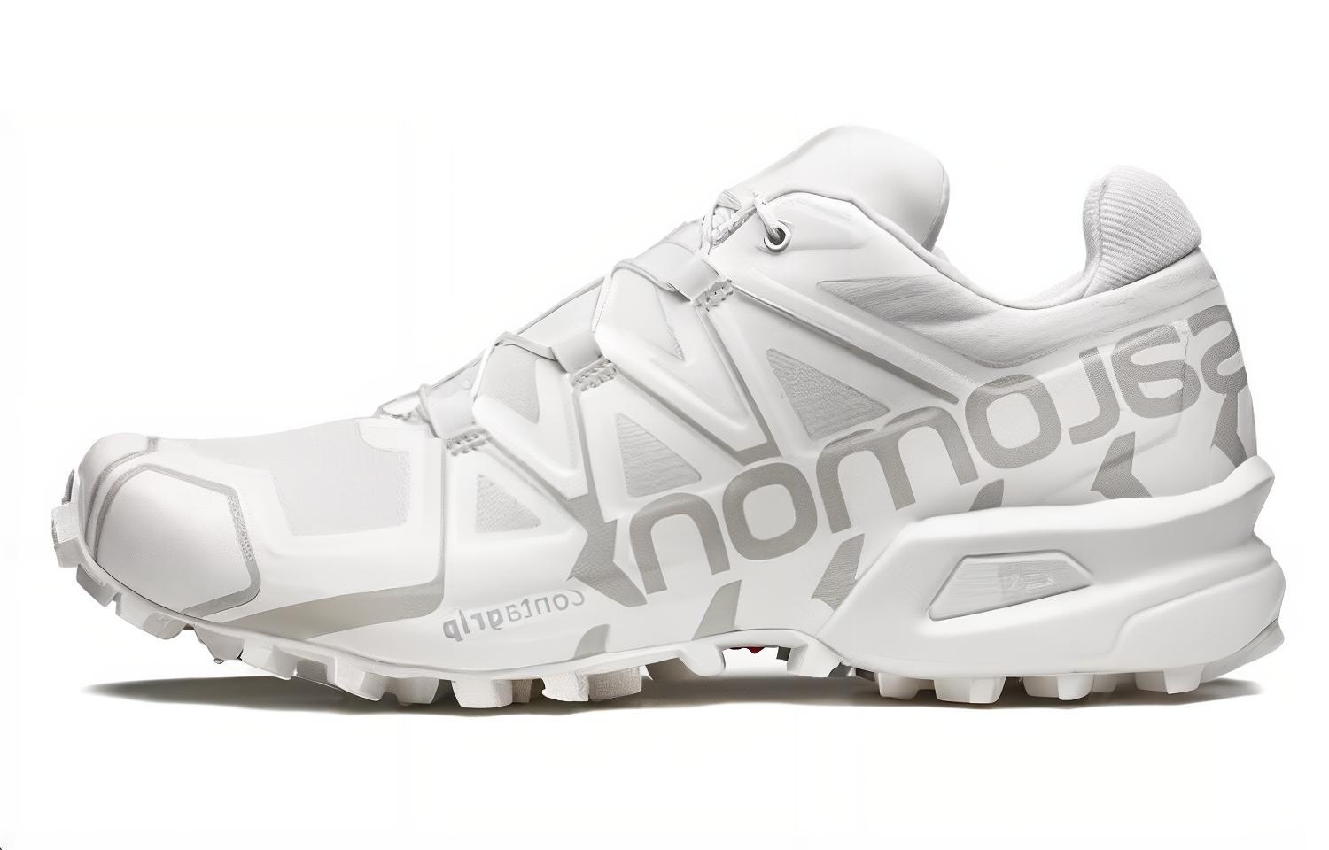 SALOMON CROSS Cushioning Low top Outdoor Shoes Unisex Silver White