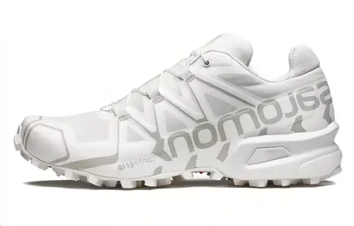 SALOMON CROSS Cushioning Low top Outdoor Shoes Unisex Silver White