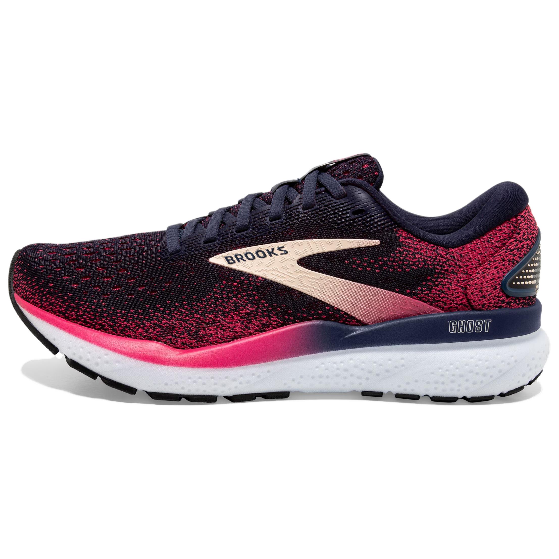 Brooks Ghost 16 Cushioning Slip Resistant Cushioning Slip Resistant Low top Running Shoes Women’s Black Red