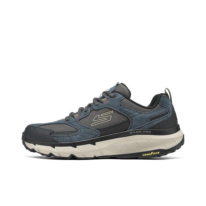 Skechers OUTDOOR MENS Comfortable Abrasion Resistant Low top Outdoor Shoes Men’s Black Blue