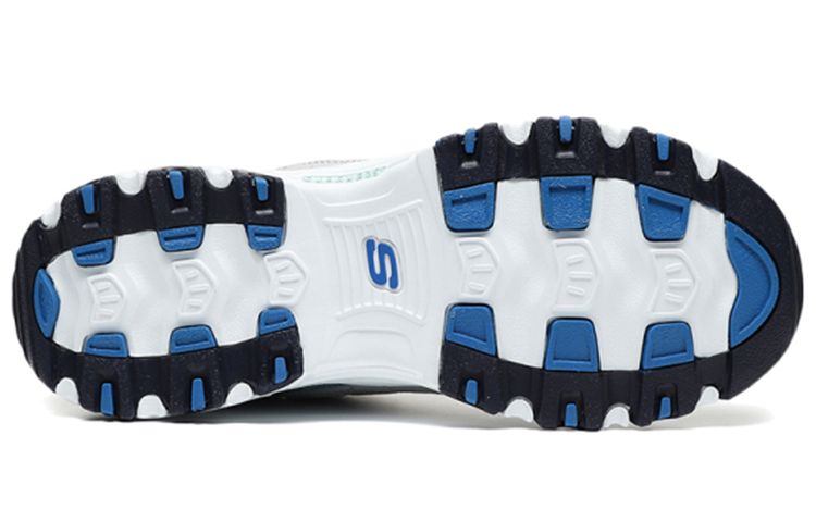 Женские кроссовки Skechers D'LITES 1.0 (серо-синий) — фото 5
