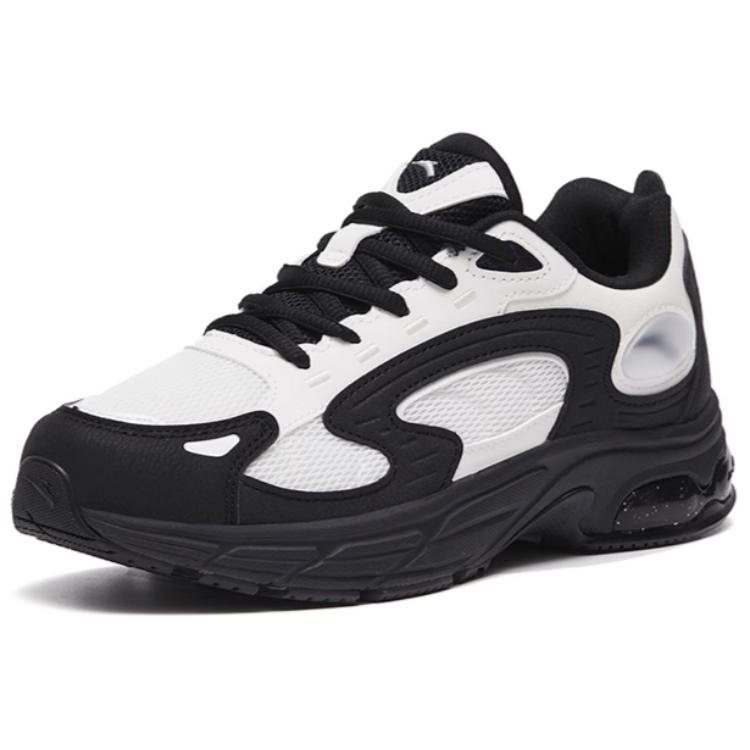 Anta Comfortable Cushioning Slip Resistant Abrasion Resistant Low top Running Shoes Women’s White Black